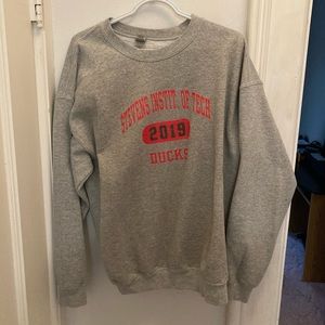 Vintage Gildan College Crewneck Sweatshirt